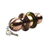 AZLE ENTRANCE KNOB DY587 ANTIQUE COPPER