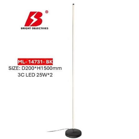 BO FLOOR LAMP LED ML-14731 25WATT 3COLOUR BLACK