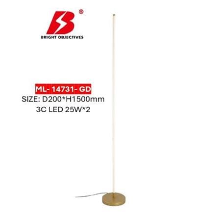 BO FLOOR LAMP LED ML-14731 25WATT 3COLOUR GOLD
