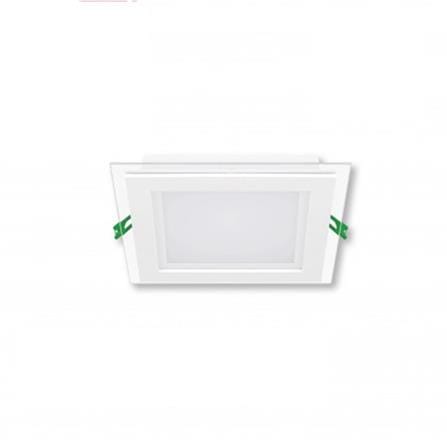YETPLUS RECESSED DOWNLIGHT LED 5013 18W GLASS DAYLIGHT (6500K) SQUARE 6"