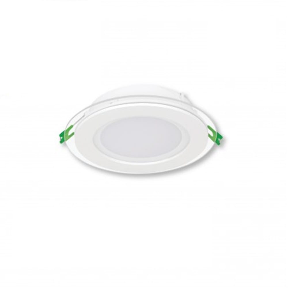 YETPLUS RECESSED DOWNLIGHT LED 5012 12W GLASS DAYLIGHT (6500K) ROUND 5"