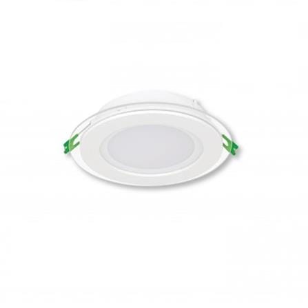 YETPLUS RECESSED DOWNLIGHT LED 5012 12W GLASS DAYLIGHT (6500K) ROUND 5"