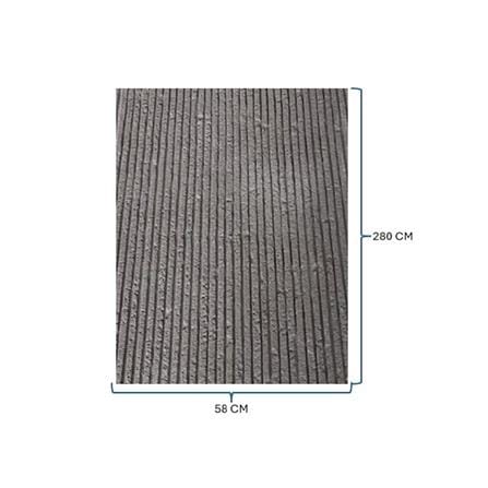 ECOCLASS SQUARE LINE STONE 280X58CM 043-SQ DARK GREY