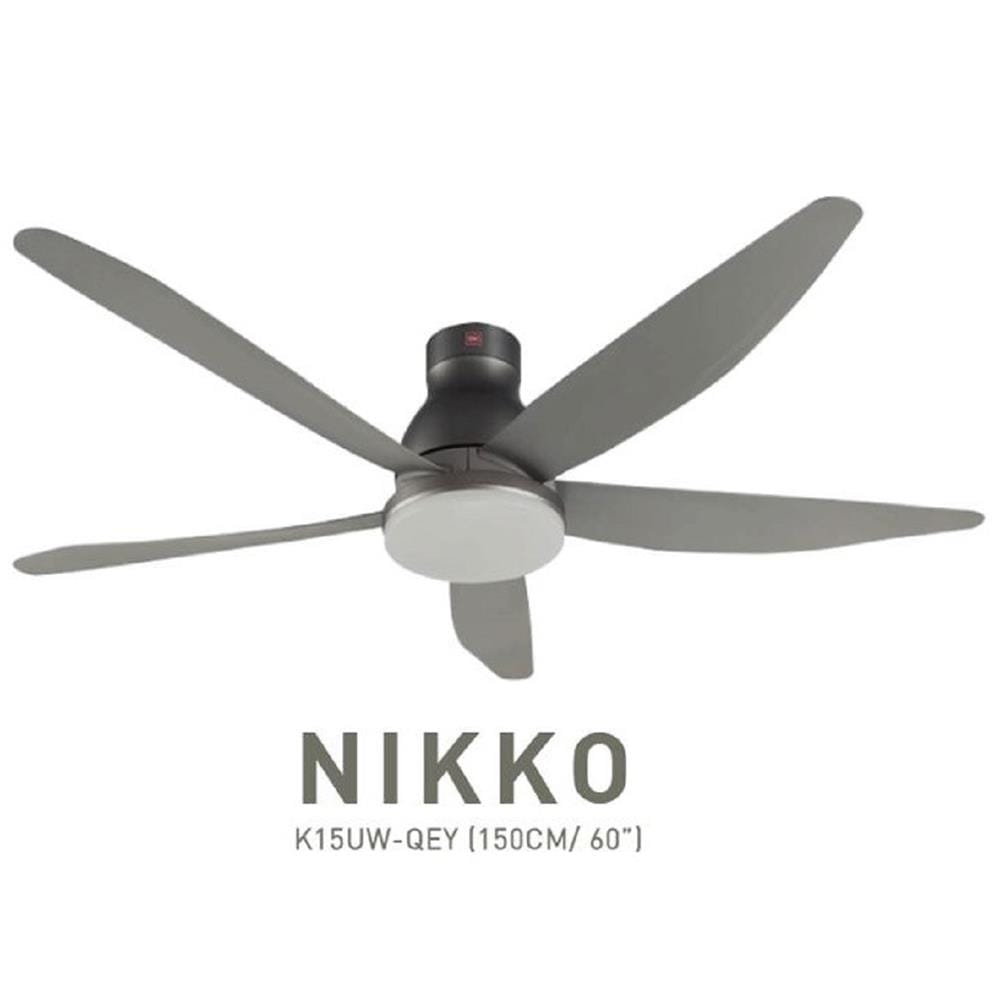 KDK CEILING FAN K15UW-QEY ELEGANT GREY 5B 60"