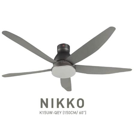 KDK CEILING FAN K15UW-QEY ELEGANT GREY 5B 60"
