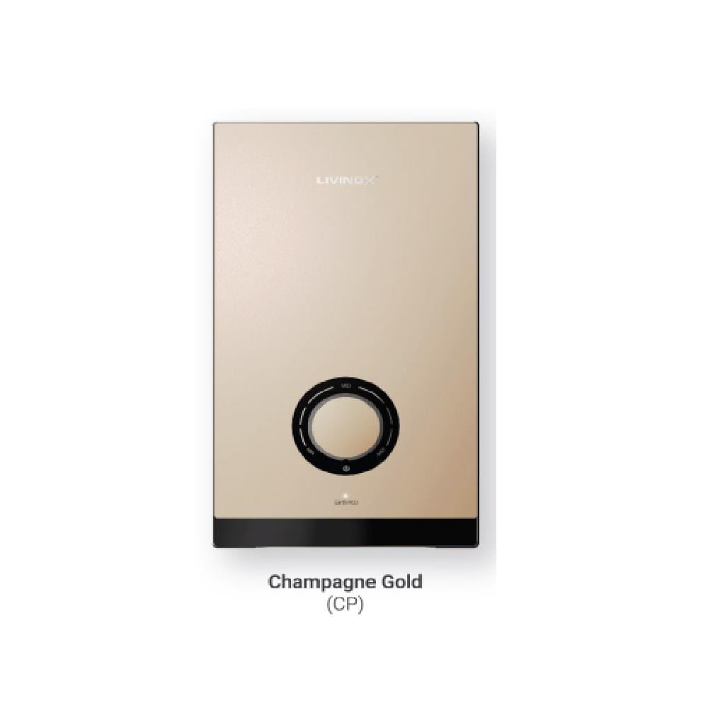 LIVINOX SHOWER HEATER DC PUMP WITH HAND SHOWER LWH-TS-DC-CP CHAMPAGNE GOLD
