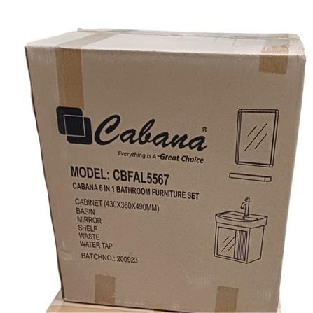 CABANA 6IN1 COUNTER WASHBASIN CBFAL5577 WHITE GOLD