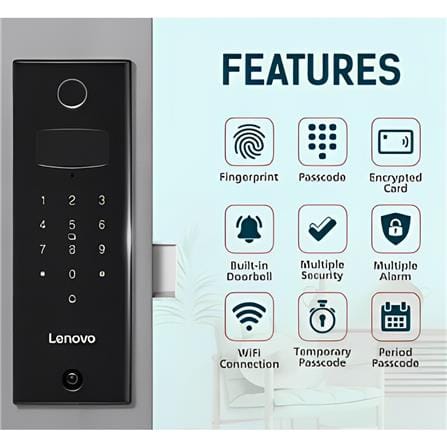 LENOVO SMART DOOR LOCK U2 DAWN (WOODEN)
