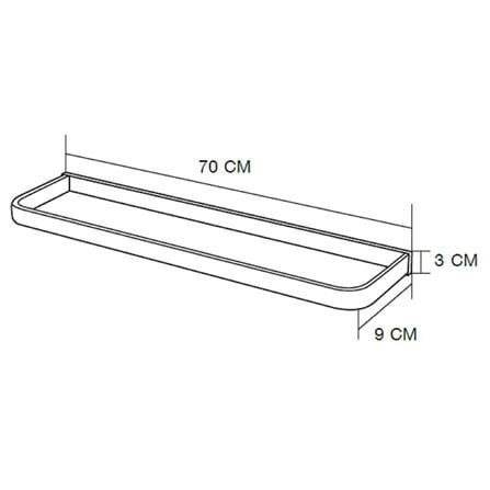 MOYA TOWEL BAR NXT210-88 STAINLESS STEEL