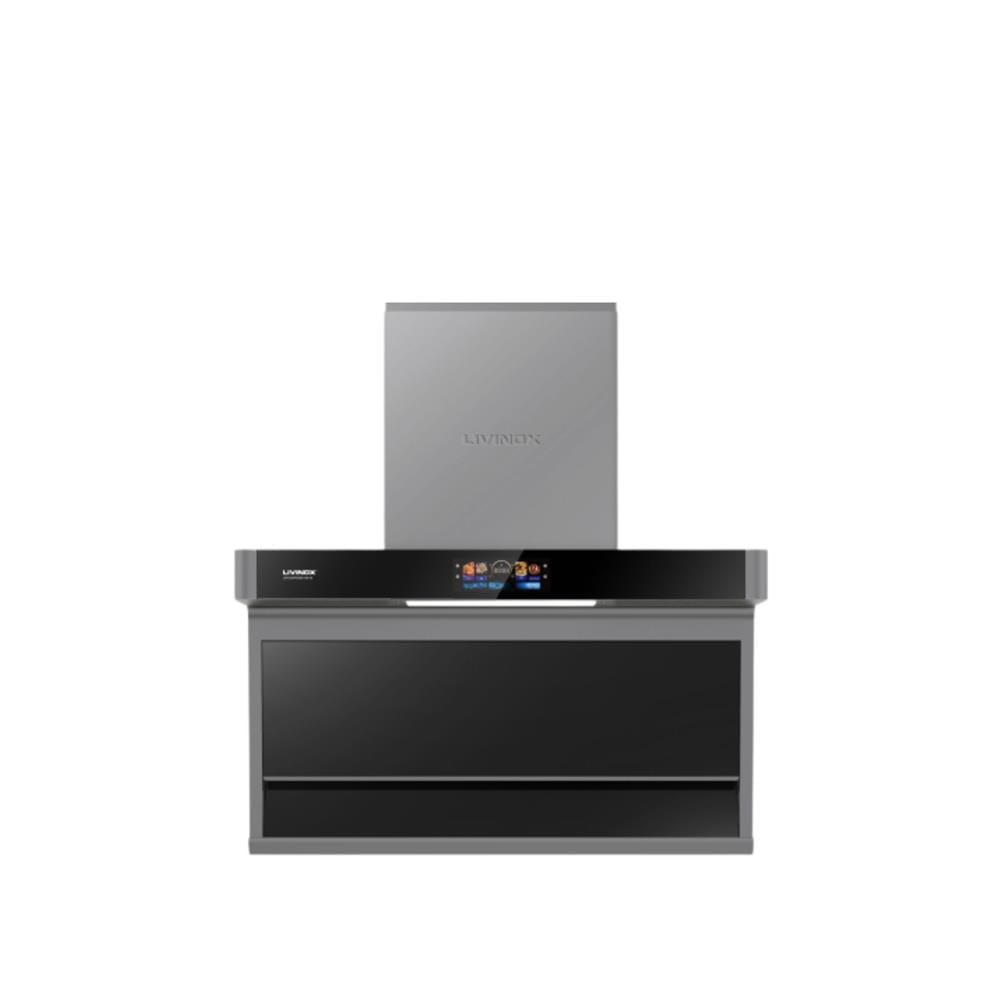 LIVINOX CHIMNEY HOOD LCH-COPPERDC-GM-90 90CM GUN METAL 2150M3/H