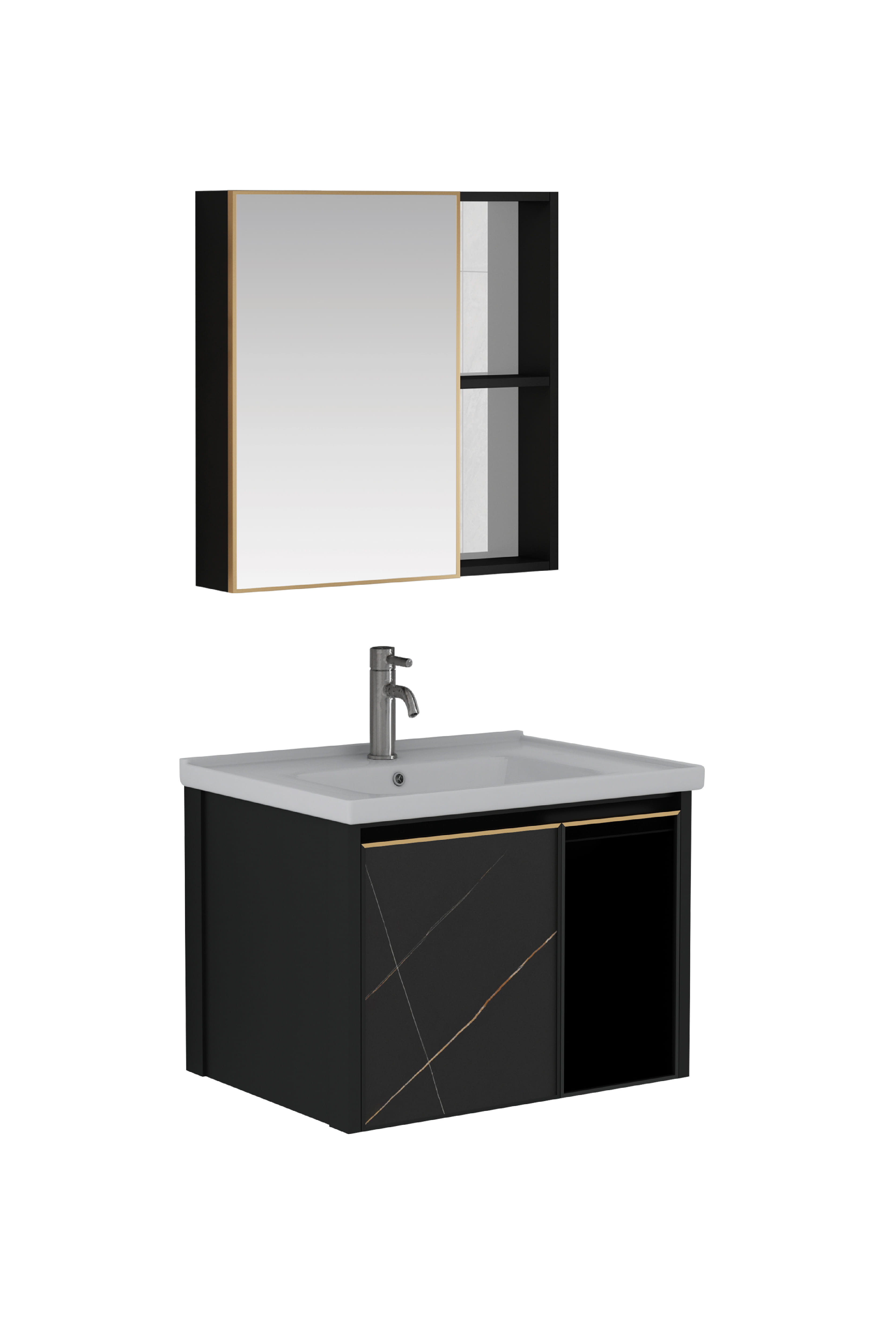 CABANA 5-IN-1 COUNTER WASHBASIN CBFAL66634 BLACK