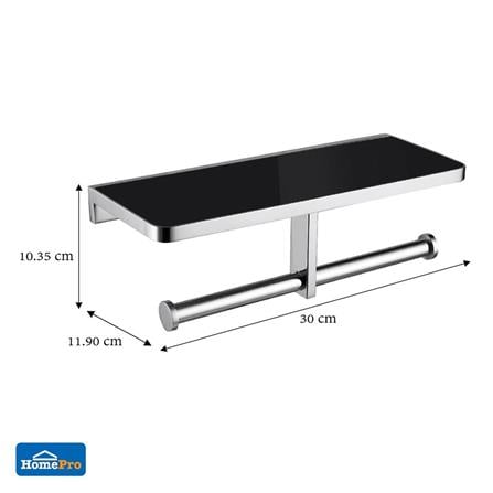 MOYA SHELF WITH DOUBLE ROLL HOLDER NXT210-83