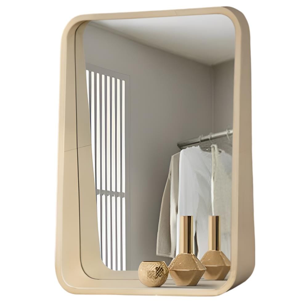 GLOREX WOODEN FRAME MIRROR GLC1001WS/WH 50X70CM WHITE WASHED