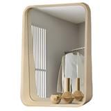 GLOREX WOODEN FRAME MIRROR GLC1001WS/WH 50X70CM WHITE WASHED