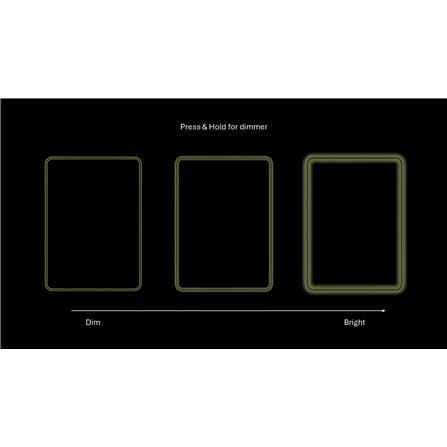GLOREX FRAMELESS LED MIRROR GLC1001N-RC 50X70CM