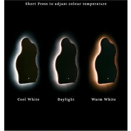 GLOREX LED CLOUD SHAPED MIRROR GLCCD7090A/G-LED 70X90CM GOLD