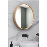 GLOREX WOODEN FRAME MIRROR GLC4001W/N 56CM NATURAL