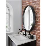 GLOREX WOODEN FRAME MIRROR GLC4001W/B 56CM BLACK