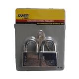COLEX HARDENED STEEL PADLOCK ZK502 50MM 2 EACH