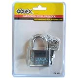 COLEX HARDENED STEEL SINGLE PADLOCK ZA401 40MM