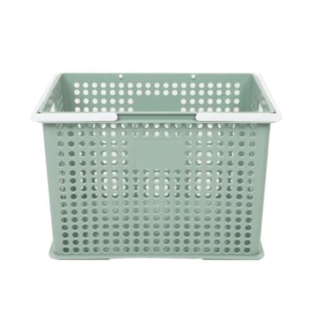 STORAGE BOX WITH HANDLE STACKO SIZE L CIRCULAR PRODUCT GREEN 39.5X27.5X26.5CM