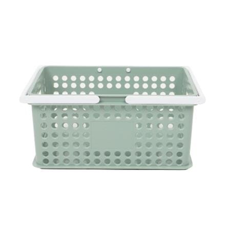 STORAGE BOX WITH HANDLE STACKO SIZE S CIRCULAR PRODUCT GREEN 29.5x18.5x13CM