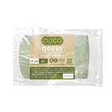 GARBAGE ROLL ACCO 18X20" 60PCS CIRCULAR PRODUCT GREEN WITH STAR SEALED BOTTOM