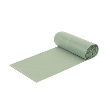 GARBAGE ROLL ACCO 18X20" 60PCS CIRCULAR PRODUCT GREEN WITH STAR SEALED BOTTOM
