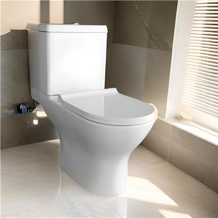 AKRON 2P TOILET WCC-416/S 6/3L WHITE