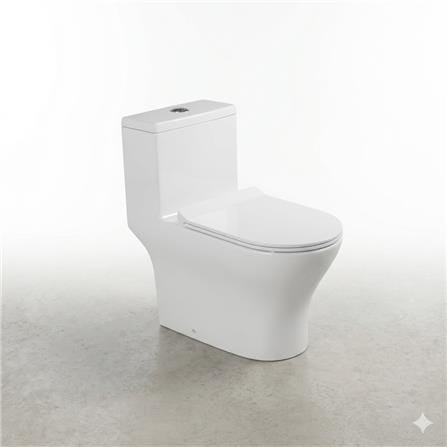 AKRON 1P TOILET WCO-88202-M 6/3L S-TRAP 250MM WHITE