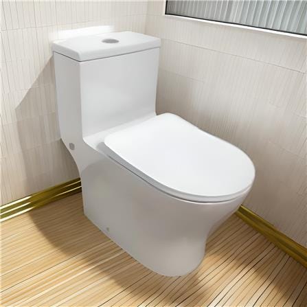 AKRON 1P TOILET WCO-88202-M 6/3L S-TRAP 250MM WHITE