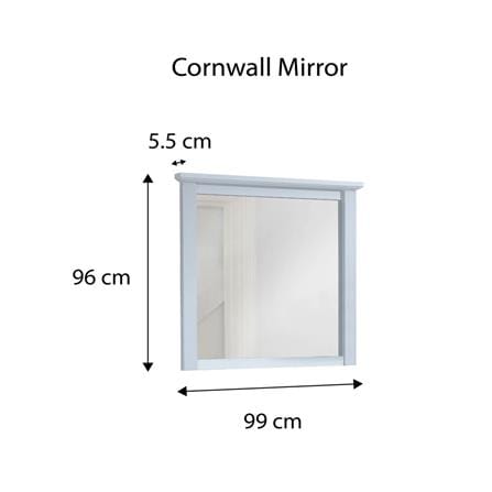 SNOOZELAND CORNWALL MIRROR WHITE