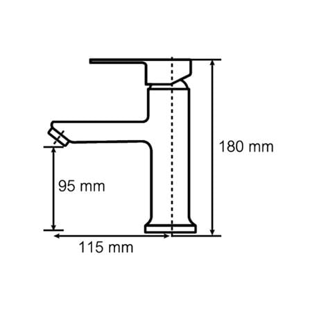 BASIN FAUCET MOYA MY-1431 CHROME
