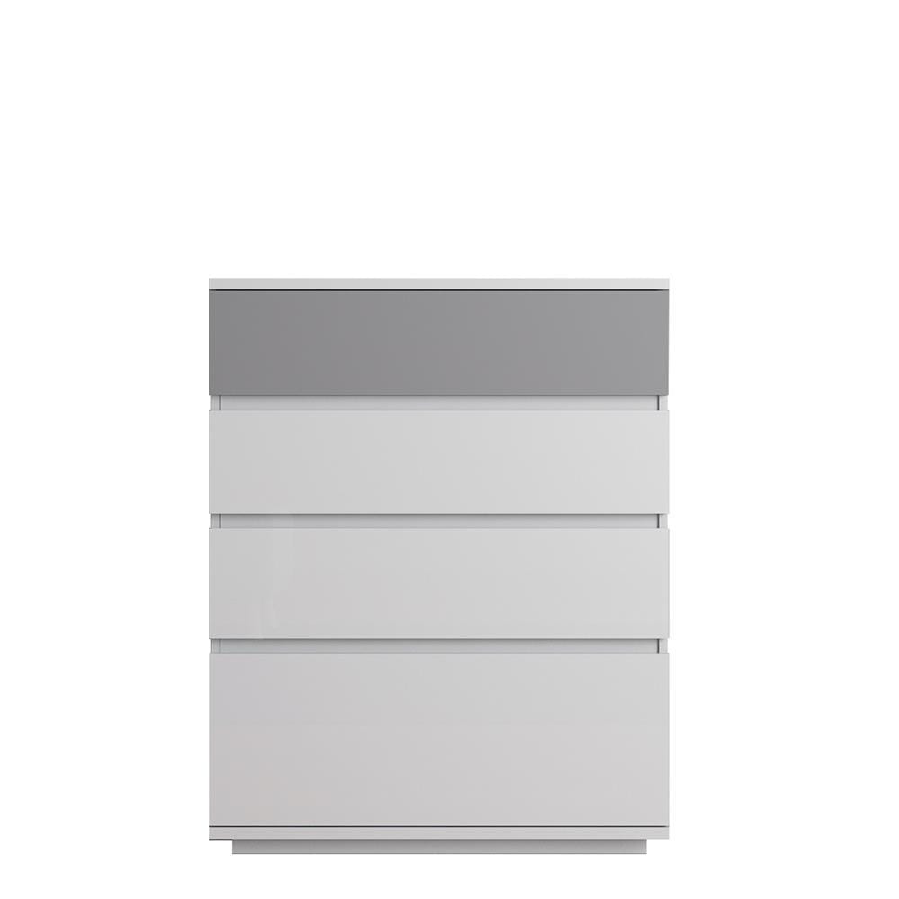 CHEST OF 4 DRAWERS FURDINI MEDIS HIGLOSS GREY [EXCLUSIVE FROM HOMEPRO THAILAND]