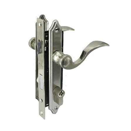 AMAN ENTRANCE LEVER MORTISE LOCK 8241 CHROME SATIN