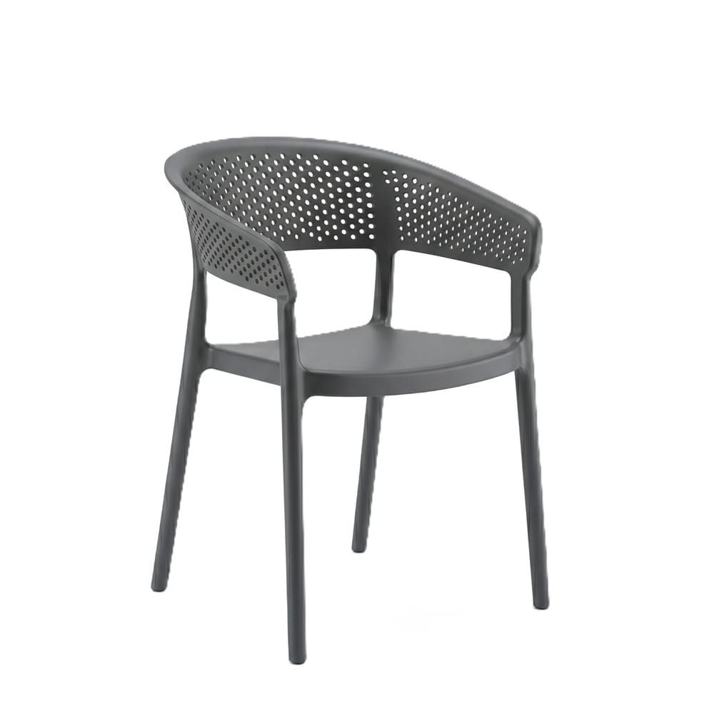 ELK PP CHAIR EDWD4951(DC-PDGY) DARK GREY