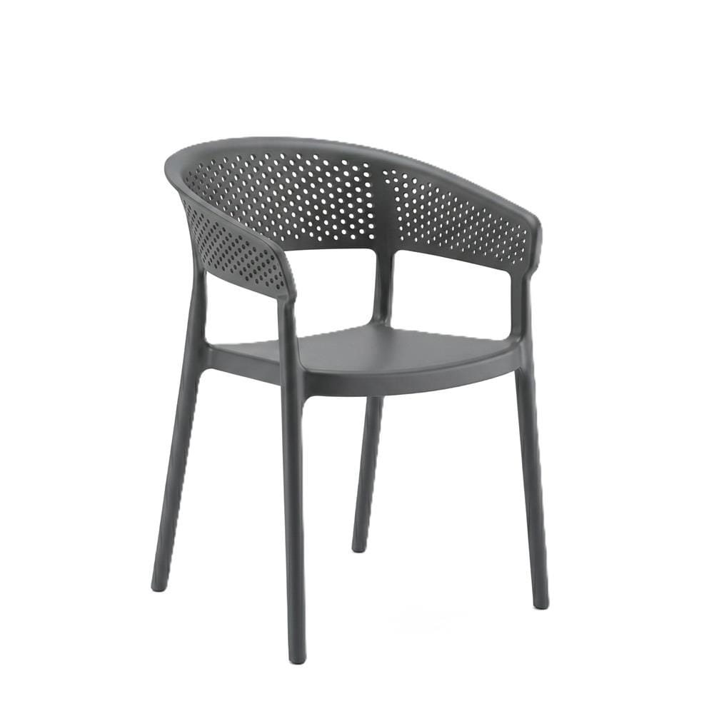 ELK PP CHAIR EDWD4951(DC-PDGY) DARK GREY