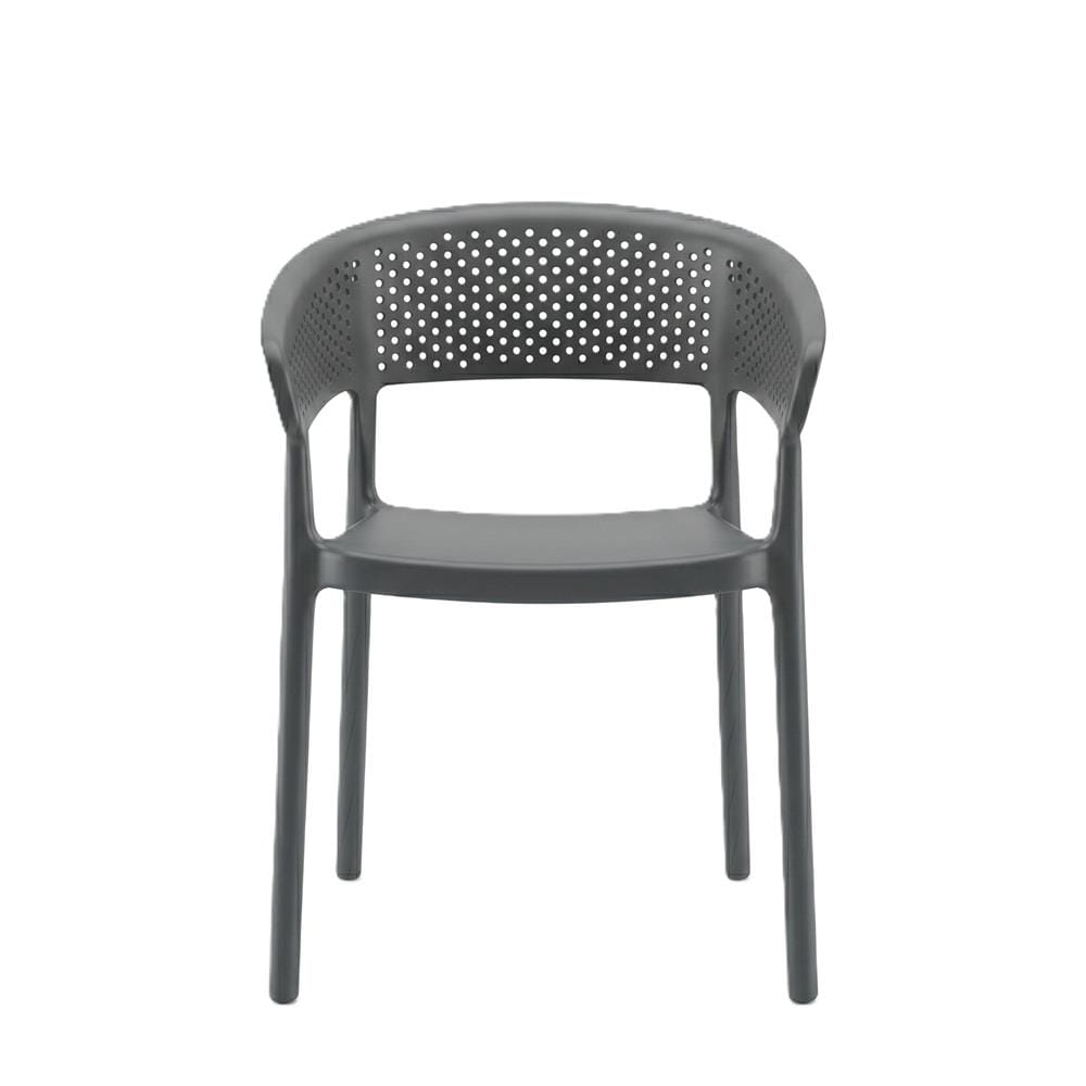 ELK PP CHAIR EDWD4951(DC-PDGY) DARK GREY