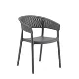 ELK PP CHAIR EDWD4951(DC-PDGY) DARK GREY