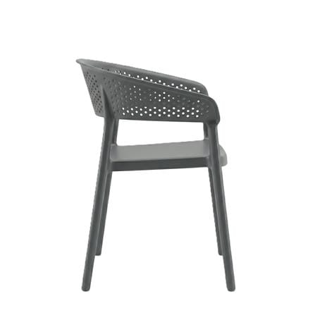 ELK PP CHAIR EDWD4951(DC-PDGY) DARK GREY