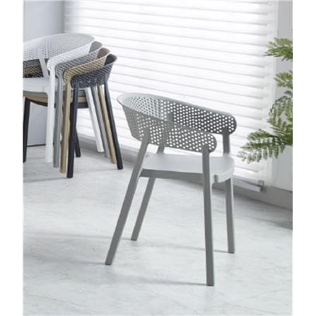 ELK PP CHAIR EDWD4951(DC-PDGY) DARK GREY