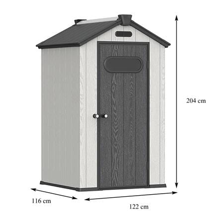 OUTDOOR STORAGE SHED SPRING MA SHU 122X204CM [EXCLUSIVE FROM HOMEPRO THAILAND]