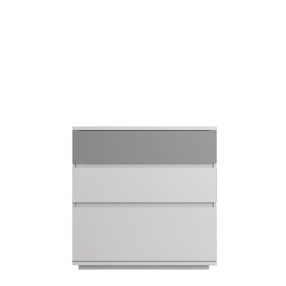 CHEST OF 3 DRAWERS FURDINI MEDIS HIGLOSS GREY [EXCLUSIVE FROM HOMEPRO THAILAND]