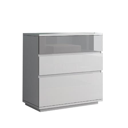CHEST OF 3 DRAWERS FURDINI MEDIS HIGLOSS GREY [EXCLUSIVE FROM HOMEPRO THAILAND]