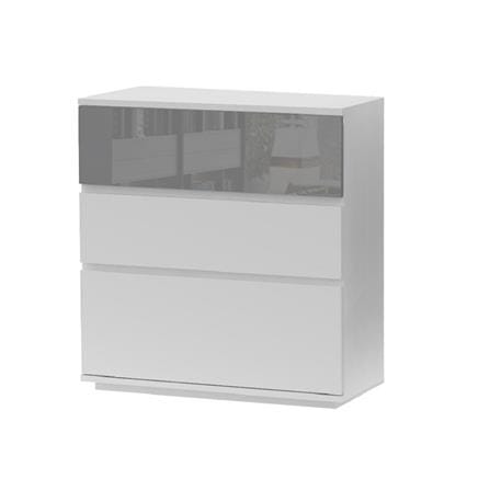 CHEST OF 3 DRAWERS FURDINI MEDIS HIGLOSS GREY [EXCLUSIVE FROM HOMEPRO THAILAND]