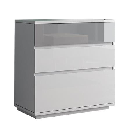 CHEST OF 3 DRAWERS FURDINI MEDIS HIGLOSS GREY [EXCLUSIVE FROM HOMEPRO THAILAND]