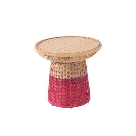 2-SEAT WICKER PATIO SET SPRING BLOSSOM BEIGE/RED [EXCLUSIVE FROM HOMEPRO THAILAND]