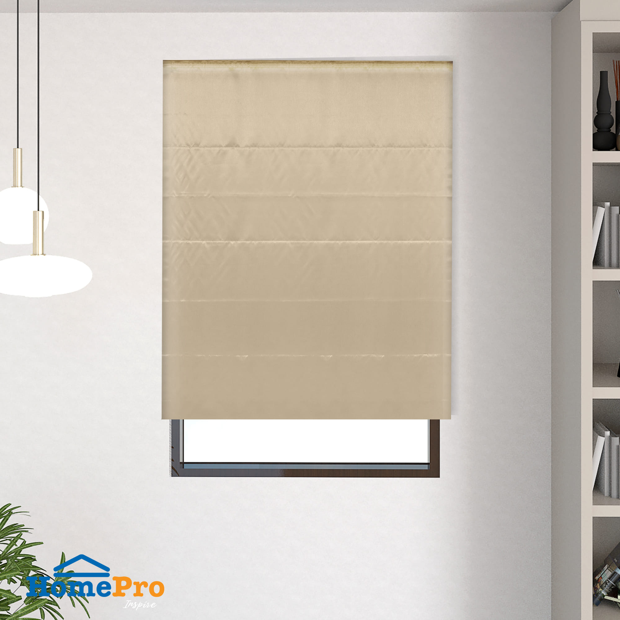 HLS ROMAN BLIND NELSON 130X160CM BROWN