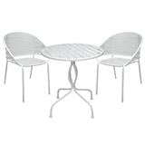 2-SEAT PATIO BISTRO SET SPRING STEELY WHITE