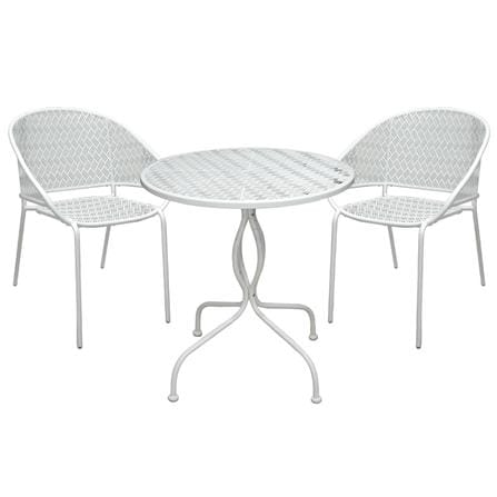 2-SEAT PATIO BISTRO SET SPRING STEELY WHITE